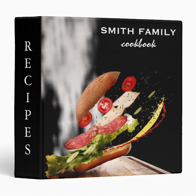 Luxury elegant recipes binder (Front/Spine)