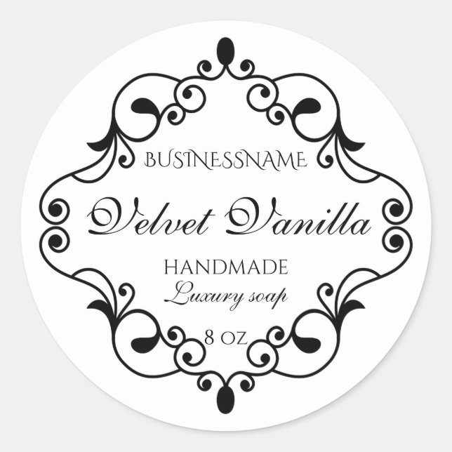 Luxury elegant soap handmade label business (Front)