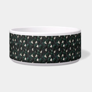 Luxury Emerald and Charcoal Black Marble Geometric