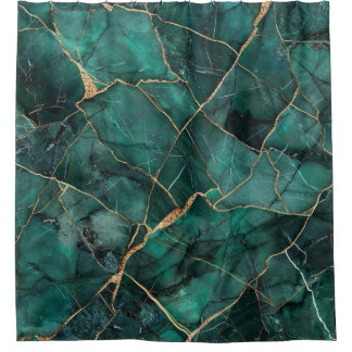 Luxury Emerald Kintsugi Marble Gold Agate