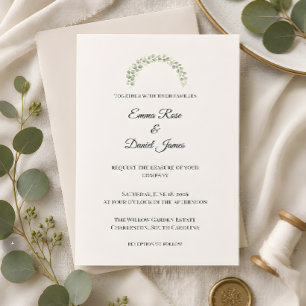 Luxury Eucalyptus Greenery Wedding  Invitation
