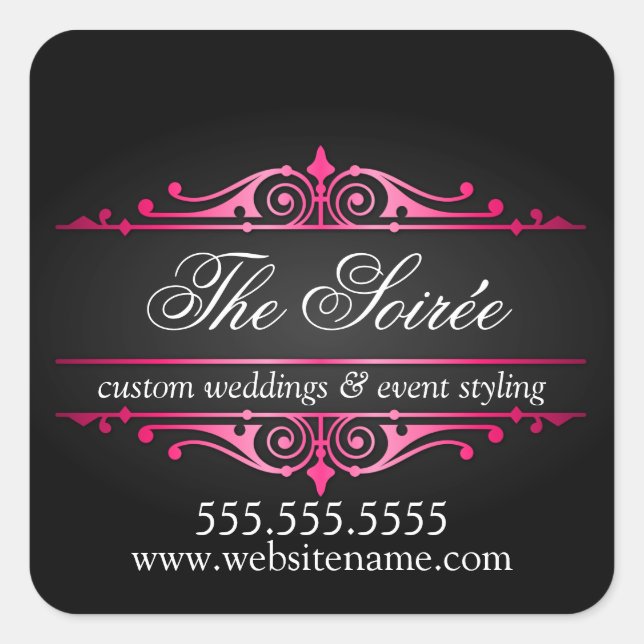 Luxury Event Planner Square Sticker (Front)