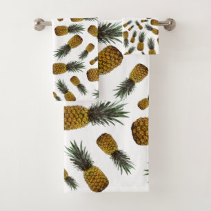 Luxury Exotic Pineapple Pattern Bath Towel Set