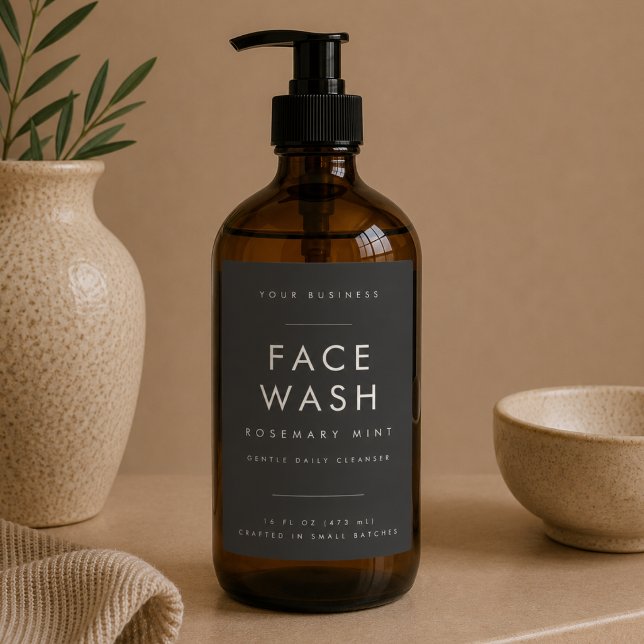 Luxury Face Wash Spa Salon Label (Creator Uploaded)