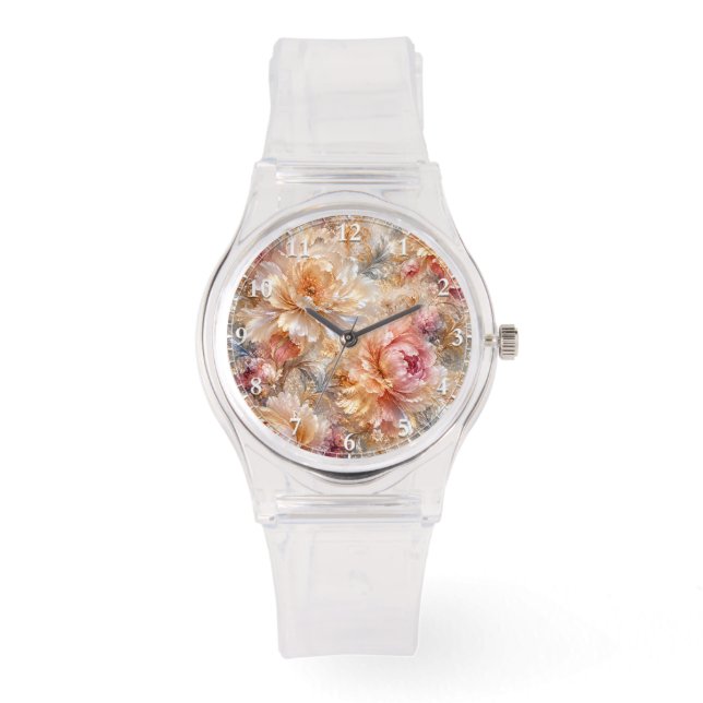 Luxury Fantasy Blooms Watch (Front)