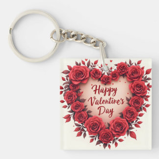 Luxury Floral Beautiful Love Modern Collection Keychain