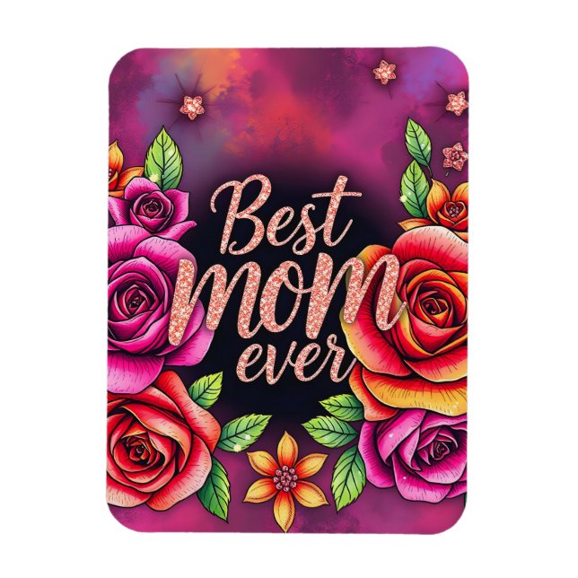 Luxury Floral Modern Gift Collection Magnet (Vertical)