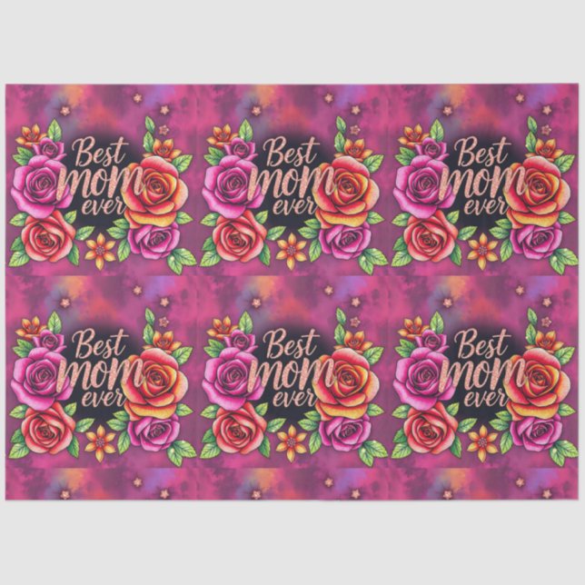 Luxury Floral Modern Gift Collection Tissue Paper (Front)