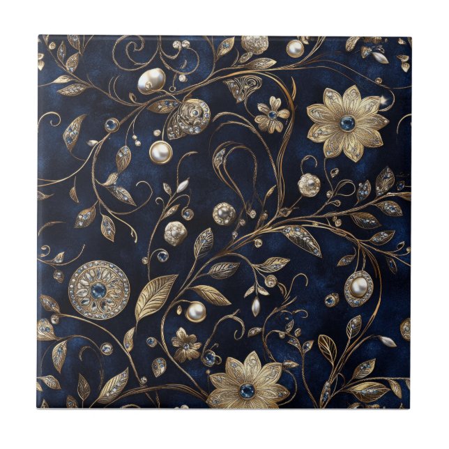 Luxury Floral  Tile (Front)
