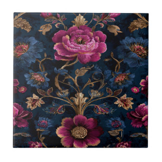 Luxury Floral Vintage Royal Tile