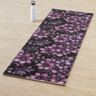 Luxury Floral Yoga Mat – Boutique Fitness Design