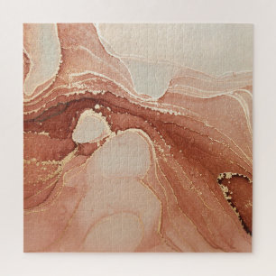 Luxury Fluid Art: Marble-Ink Fusion Jigsaw Puzzle