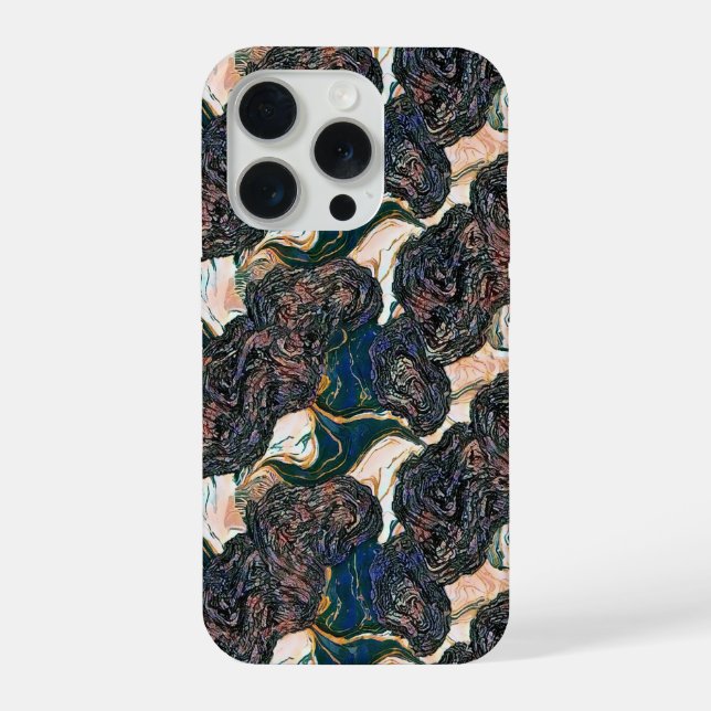 Luxury Fluid Marble Pattern Design 2 iPhone Case (Back)