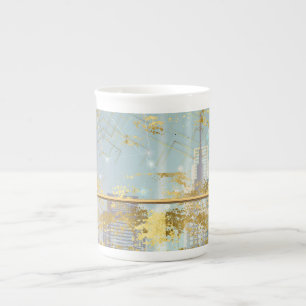 Luxury Foil Easter Card Bone China Mug