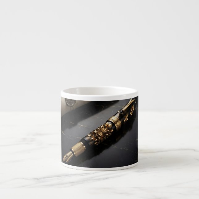 Luxury Fountain Pen Art Coffee Mug (Front)