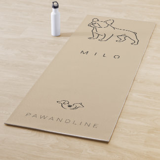 Luxury French Bulldog Yoga Mat | Custom Pet Name