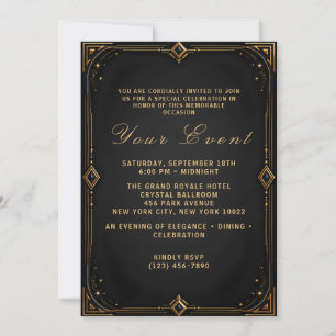 Luxury Gala Night Party Invitation Template