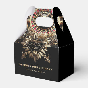 Luxury Game Night Party Personalized Thank you Favor Box
