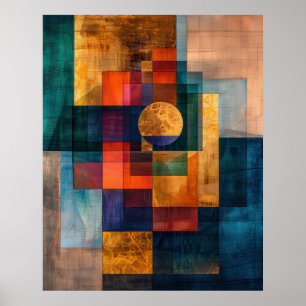 Luxury Geometric Abstract Wall Art Poster