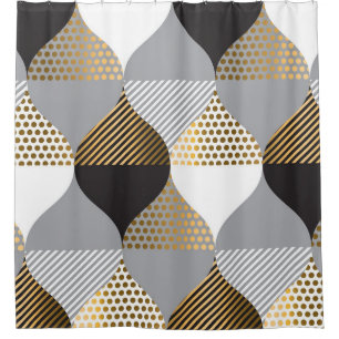 Luxury geometric: black, gold pattern