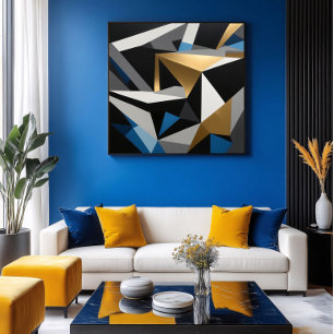 Luxury Geometric Prism Poster