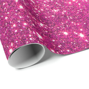 Luxury Gift Popular Pink Gold Glitter Wrapping Paper
