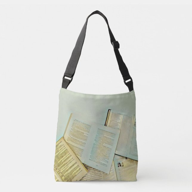 Luxury gifts for book lovers crossbody bag (Front)
