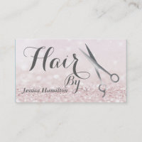 Luxury glam elegant faux glitter appointment card