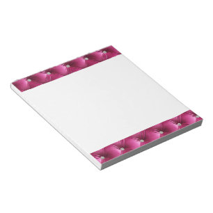 Luxury Glam Girly Pink Faux Velvet Notepad