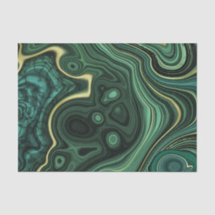 Luxury Glam Green Colourful Abstract Pattern Tissue Paper