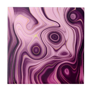 Luxury Glam Light Purple Colourful Abstract Patter Tile