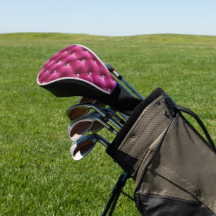 Luxury Glam Pink Faux Velvet  Golf Head Cover