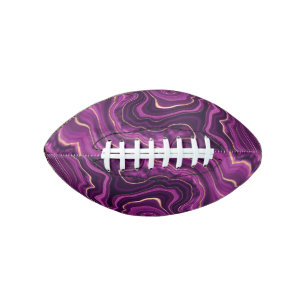 Luxury Glam Purple Colourful Abstract Pattern Football