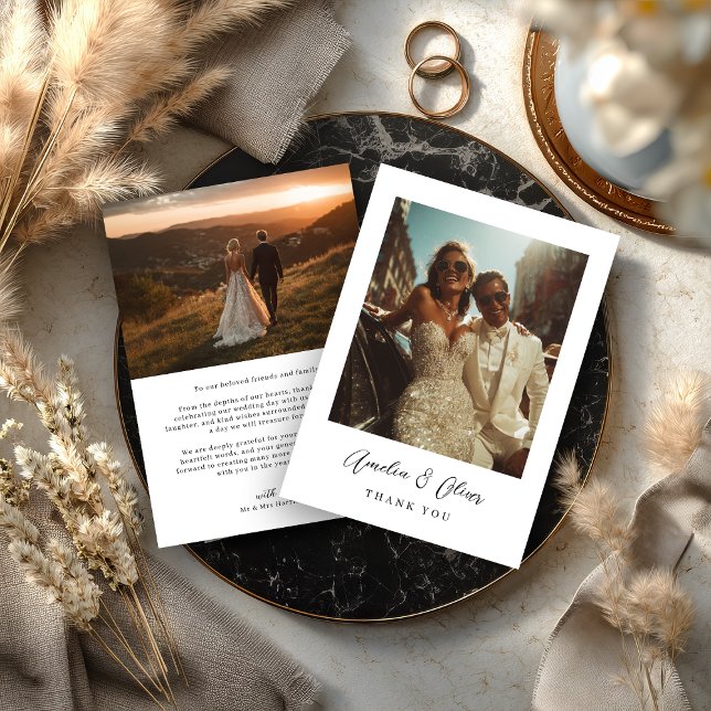 Luxury Glam Wedding Thank You Card (Creator Uploaded)