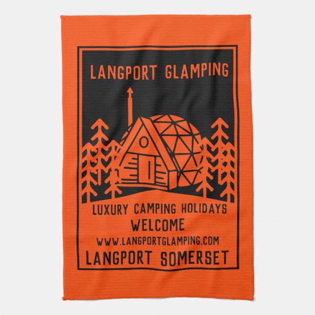 Luxury Glamping Kitchen Towel (Vertical)