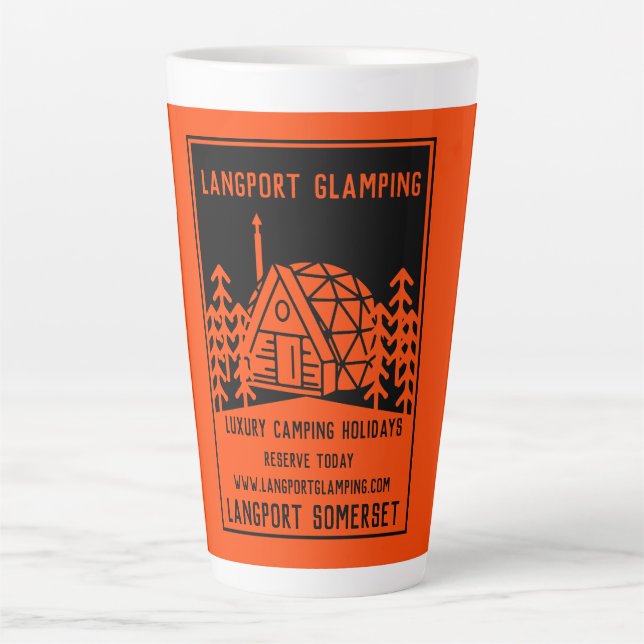 Luxury Glamping Latte Mug (Front)