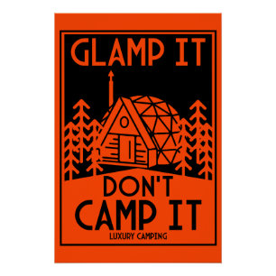 Luxury Glamping Poster