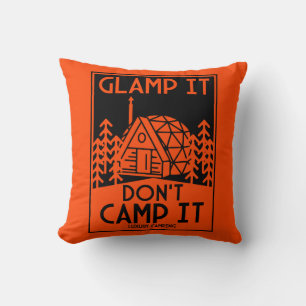 Luxury Glamping Throw Pillow