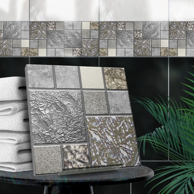 Luxury Glass, Shell & Metal Geometric N1 Tile (Creator Uploaded)