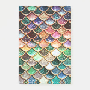 Luxury Glitter Mermaid Scales - Multicolor Post-it Notes