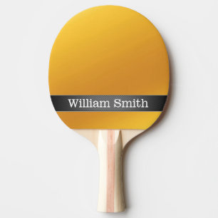 Luxury gold and carbon business ping pong paddle