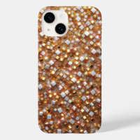Luxury Gold and Diamond Mosaic Geometric Shimmerin