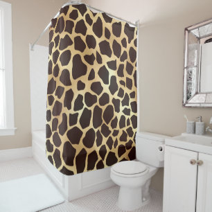 Luxury Gold Brown Giraffe Animal Print Pattern