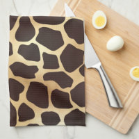 Luxury Gold Brown Giraffe Animal Print Pattern