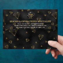 Luxury Gold Business Logo Return Address Navy Blue
