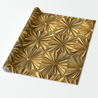 Luxury Gold Champagne Christmas Gift Wrapping Paper