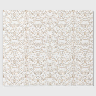 Luxury Gold Damask Seamless  Wrapping Paper