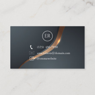Luxury Gold Elegant Business Card | Modern Minimal