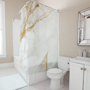 Luxury Gold foil Beige Marble