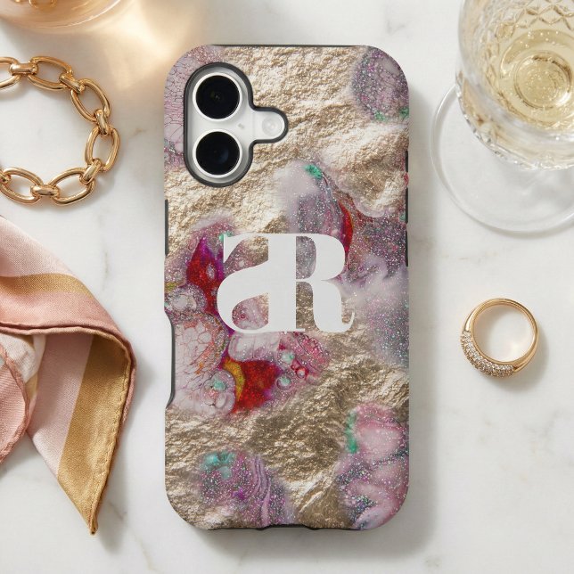 Luxury Gold Foil & Pink Liquid Marble Abstract (Creator Uploaded)